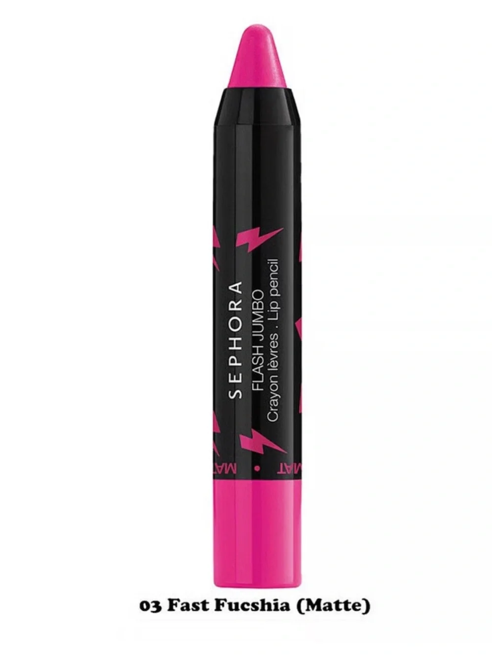 Sephora Flash Jumbo Set of 2 Lip Pencil Purple Sprint 16 & Fast Fuchsia 03 NWOT